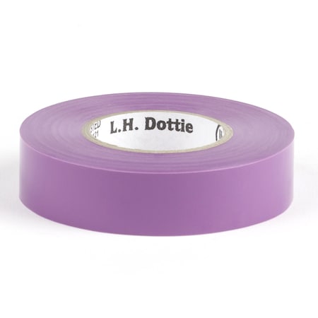 Dottie L.H. Dottie 3/4'' x 60' Violet Electrical Tape, 10PK 360VLT